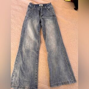 Oat Classic Blue Wide-Leg Women Jeans size 25